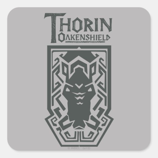 THORIN OAKENSHIELD™ Shield Symbol Vierkante Sticker (Voorkant)