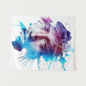 Thorn Crown Jesus Abstracte kunst Wandkleed (Voorkant (horizontaal))