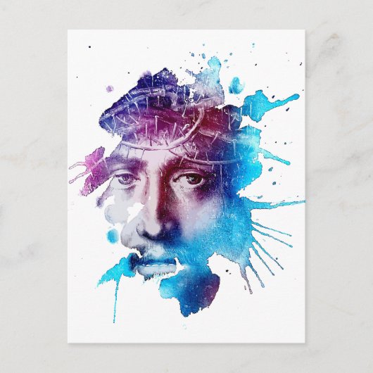 Thorn Crown Jesus Christus Passion Abstracte kunst Briefkaart (Voorkant)