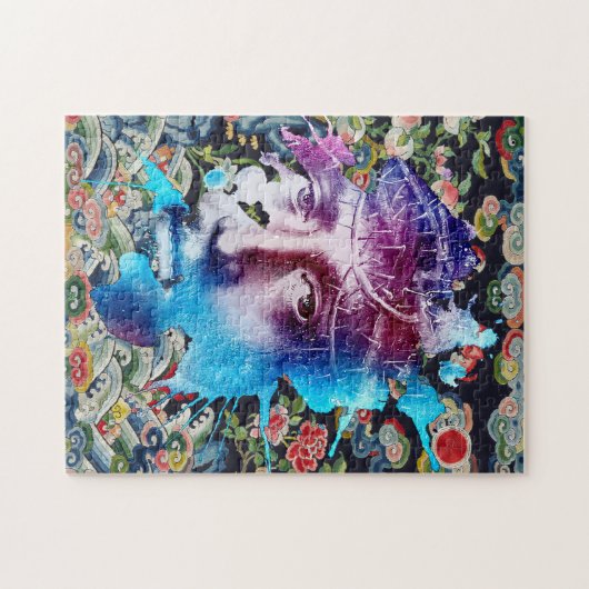 Thorn Crown Jesus Christus Passion Abstracte kunst Legpuzzel (Horizontaal)