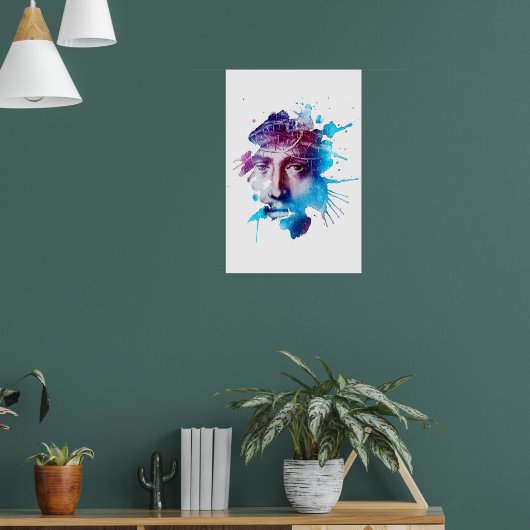 Thorn Crown Jesus Christus Passion Abstracte kunst Poster (Woonkamer 1)