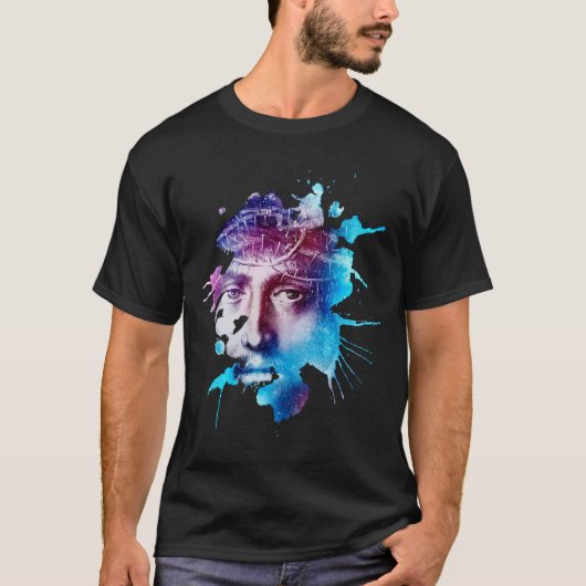 Thorn Crown Jesus Christus Passion Abstracte kunst T-shirt (Voorkant)