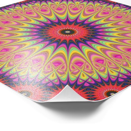 Thorn mandala foto afdruk (Hoek)