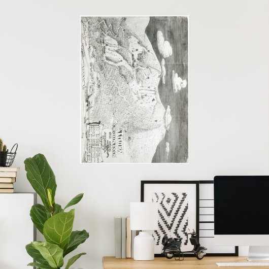 Thorn Mountain 1949 Trail Map Poster (Thuiskantoor)