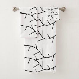 Thorn zwart en wit doorn bad handdoek