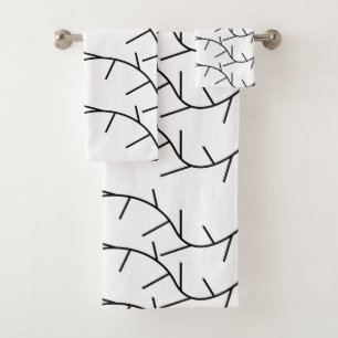 Thorn zwart en wit doorn bad handdoek