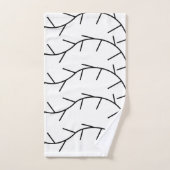 Thorn zwart en wit doorn bad handdoek (Handdoek)