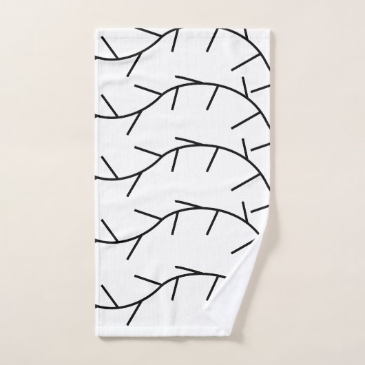 Thorn zwart en wit doorn bad handdoek (Handdoek)