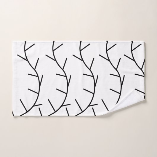 Thorn zwart en wit doorn bad handdoek (Handdoek)