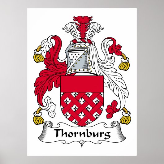 Thornburg Family Crest Poster (Voorkant)