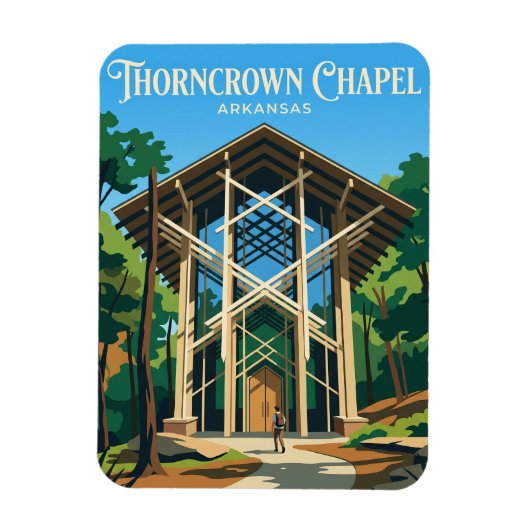Thorncrown Kapel USA Magneet (Verticaal)