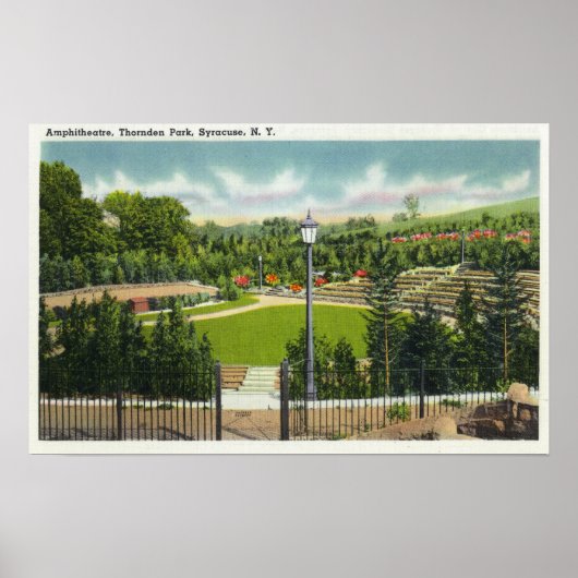 Thornden Park Amphitheater Uitzicht Poster (Voorkant)