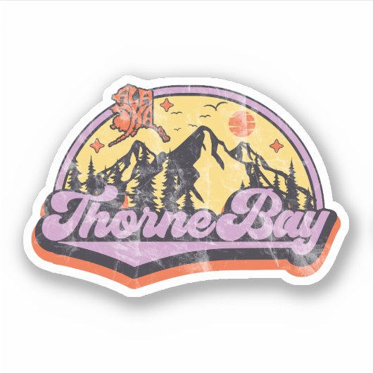 Thorne Bay, Alaska Sticker (Voorkant)