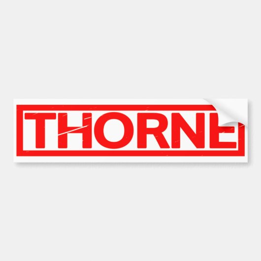 Thorne Stamp Bumpersticker (Voorkant)