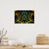 Thorne van Thornz 3D Symmetrisch Fractal Poster (Keuken)