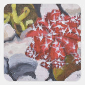 Thorned Beauty Vierkante Sticker (Voorkant)