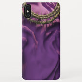 Thornenkroon op Paarse stoffen ontwerp Case-Mate iPhone Case (Achterkant)