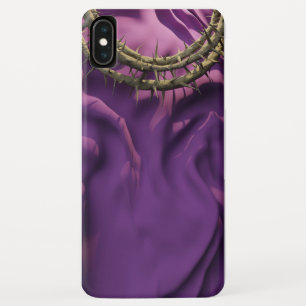 Thornenkroon op Paarse stoffen ontwerp Case-Mate iPhone Case