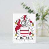 Thornhill Family Crest Briefkaart (Staand voorkant)