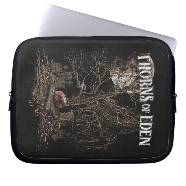 Thorns of Eden - Gothic Streetwear Design Laptop Sleeve (Voorkant)
