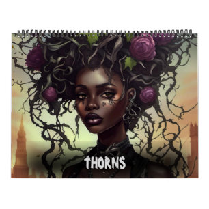 THORNS van Ivy en Bat Gothic Art Kalender
