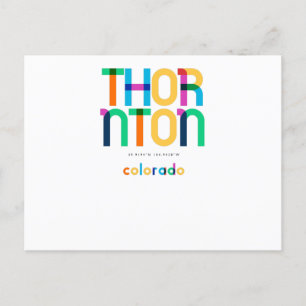 Thornton Colorado Mid Century, Pop Art, Briefkaart
