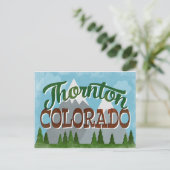 Thornton Colorado Snowy Mountains Briefkaart (Staand voorkant)
