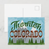 Thornton Colorado Snowy Mountains Briefkaart (Voorkant / Achterkant)