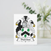 Thornton Family Crest Briefkaart (Staand voorkant)
