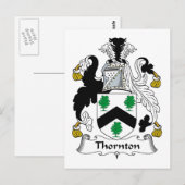 Thornton Family Crest Briefkaart (Voorkant / Achterkant)