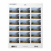 Thornton Gap Uitzicht in het voorjaar Etiket (Full Sheet)