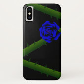 Thorny Blue Roos Case-Mate iPhone Case (Achterkant)