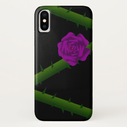 Thorny Paars Roos Case-Mate iPhone Case (Achterkant)
