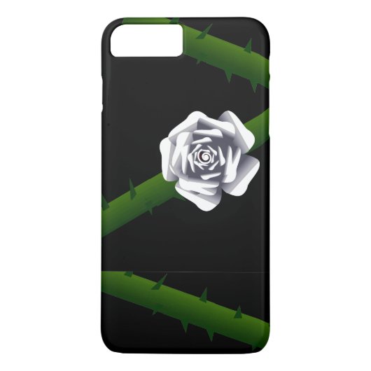 Thorny White Rose Case-Mate iPhone Case (Achterkant)