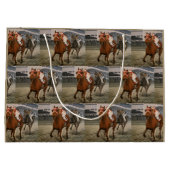 Thoroughbred Champion Racehorse Wins Race Groot Cadeauzakje (Achterkant)