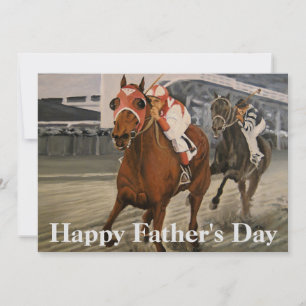 Thoroughbred Equine Wins Horse Race