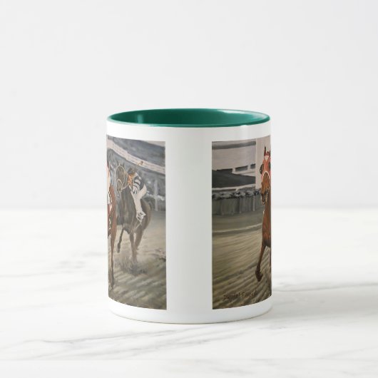 Thoroughbred Equine Wins Horse Race Mok (Midden)