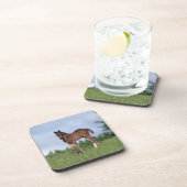 Thoroughbred Foal Standing in the Grass Drankjes Onderzetter (Rechterzijde)