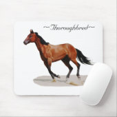 Thoroughbred galloping Mousepad Muismat (Met muis)