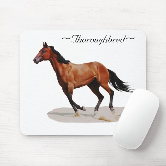 Thoroughbred galloping Mousepad Muismat (Met muis)