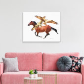 Thoroughbred Horse Hawks Canvas Afdruk (Insitu (Woonkamer))