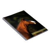 Thoroughbred Horse Headshot Notitieboek (Rechterzijde)