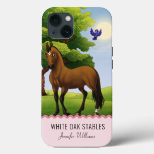 Thoroughbred Horse in a Pasture Hoesje-Mate iPhone Case-Mate iPhone Case
