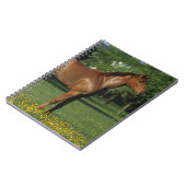Thoroughbred Horse in Flowers Notitieboek (Linkerzijde)