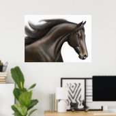 Thoroughbred Horse Poster (Thuiskantoor)