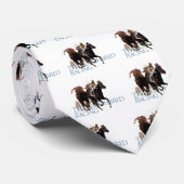Thoroughbred Horse Racing Gifts Stropdas (Opgerold)