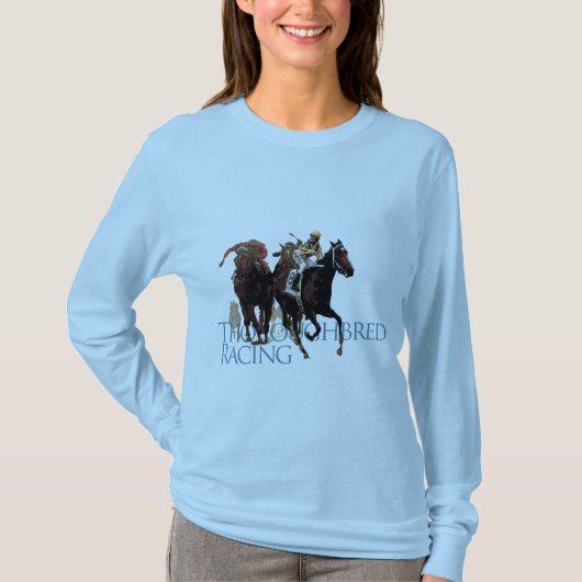 Thoroughbred Horse Racing Gifts T-shirt (Voorkant)