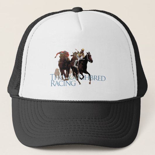 Thoroughbred Horse Racing Gifts Trucker Pet (Voorkant)