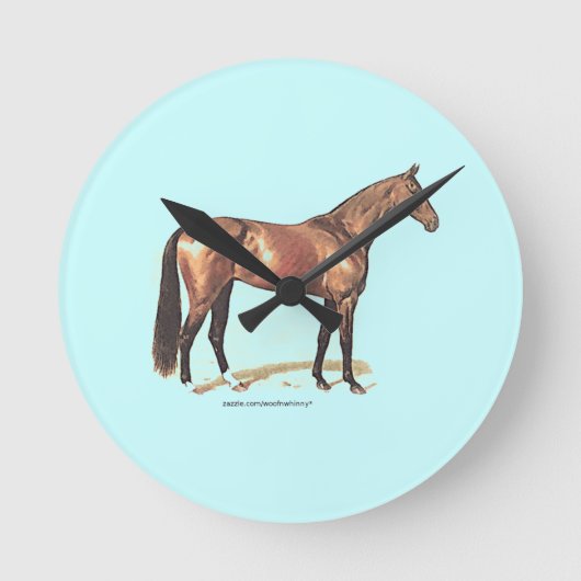 Thoroughbred Horse Ronde Klok (Voorkant)
