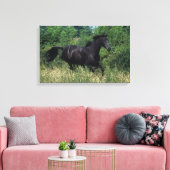 Thoroughbred Horse Runin Grass Canvas Afdruk (Insitu (Woonkamer))